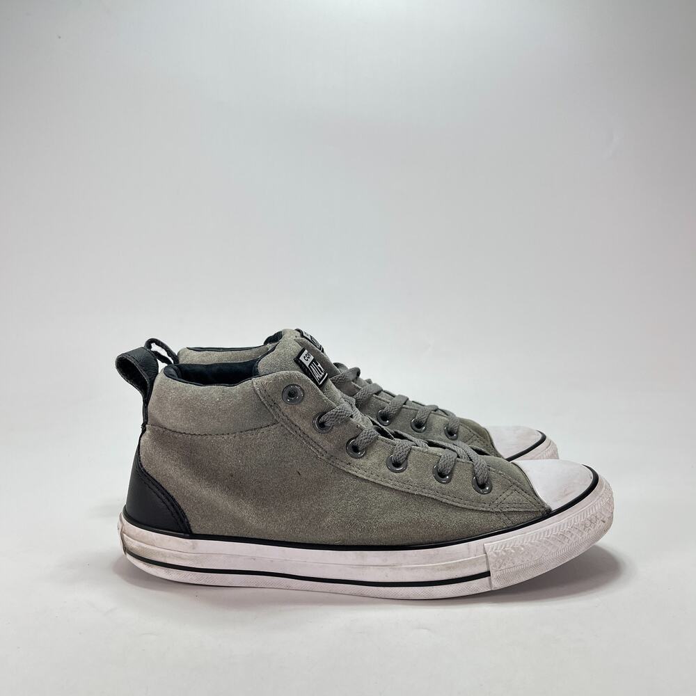 Converse Chuck Taylor All Star Street Mid Grey Black Sneakers 161466C Men's Sz 8